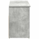 skobænk 102x30,5x45 cm konstrueret træ betongrå