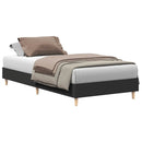 sengeramme uden madras 100x200 cm konstrueret træ sort