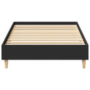 sengeramme uden madras 100x200 cm konstrueret træ sort