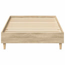 sengeramme uden madras 100x200 cm konstrueret træ sonoma-eg