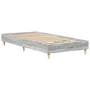 sengeramme uden madras 100x200 cm konstrueret træ grå sonoma-eg