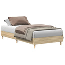 sengestel uden madras 90x200 cm konstrueret træ sonoma-eg