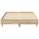 sengestel uden madras 140x190 cm konstrueret træ sonoma-eg