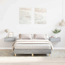 sengestel uden madras 140x190 cm konstrueret træ grå sonoma-eg