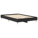sengestel uden madras 135x190 cm konstrueret træ sort