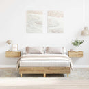 sengestel uden madras 135x190 cm konstrueret træ kunsteg