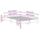 sengestel uden madras 120x190 cm konstrueret træ hvid