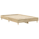 sengestel uden madras 120x190 cm konstrueret træ sonoma-eg