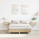 sengestel uden madras 120x190 cm konstrueret træ sonoma-eg