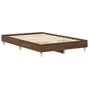 sengestel uden madras 120x190 cm konstrueret træ brunt eg