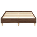 sengestel uden madras 120x190 cm konstrueret træ brunt eg