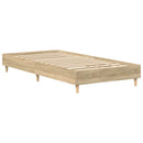 sengestel uden madras 90x190 cm konstrueret træ sonoma-eg