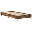 sengestel uden madras 75x190 cm konstrueret træ røget eg