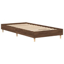 sengestel uden madras 75x190 cm konstrueret træ brunt eg