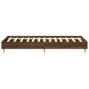 sengestel uden madras 75x190 cm konstrueret træ brunt eg