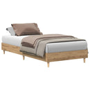 sengestel uden madras 75x190 cm konstrueret træ kunsteg