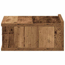 væghængt natbord 40x32x15 cm konstrueret træ gammelt træ-look
