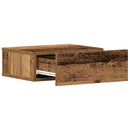 svævende natborde 2 stk. 40x32x15 cm konstrueret træ antikt træ