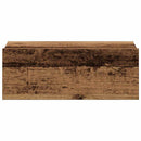 svævende natborde 2 stk. 40x32x15 cm konstrueret træ antikt træ