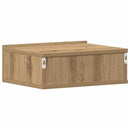 svævende natborde 2 stk. 40x32x15 cm konstrueret træ kunsteg