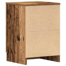 sengeskabe 2 stk. 38x35x55 cm konstrueret træ antikt træ