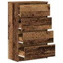 skænk 60x35x98,5 cm konstrueret træ gammelt træ-look