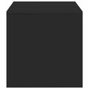 tv-bord 100x40x40 cm konstrueret træ sort