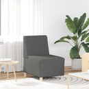 modulær sofa uden armlæn mørkegrå 55 cm stof