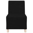 modulær sofa uden armlæn sort 55 cm stof