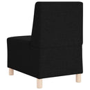 modulær sofa uden armlæn sort 55 cm stof