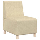 Modulsofa enhed uden arme Creme Stof
