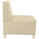 Modulsofa enhed uden arme Creme Stof