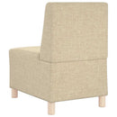 Modulsofa enhed uden arme Creme Stof