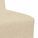 Modulsofa enhed uden arme Creme Stof