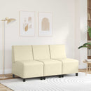 Modulsofa enhed uden arme Creme 55 x 74 x 82 cm Faux læder