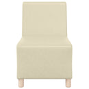 Modulsofa enhed uden arme Creme 55 x 74 x 82 cm Faux læder