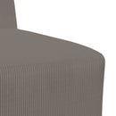 Modulsofa enhed uden arme Lysegrå 55 x 74 x 82 cm Velourstof
