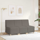 Modulsofa enhed uden arme Lysegrå 55 x 74 x 82 cm Velourstof
