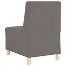 Modulsofa enhed uden arme Lysegrå 55 x 74 x 82 cm Velourstof