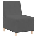 | Modulsofa enhed uden arme | Mørkegrå 55 x 74 x 82 cm Velourstof