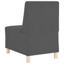 | Modulsofa enhed uden arme | Mørkegrå 55 x 74 x 82 cm Velourstof