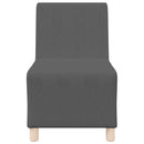 | Modulsofa enhed uden arme | Mørkegrå 55 x 74 x 82 cm Velourstof