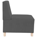 | Modulsofa enhed uden arme | Mørkegrå 55 x 74 x 82 cm Velourstof