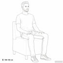 modulær sofa uden armlæn lysegrå 55 cm krøllet uldlignende stof