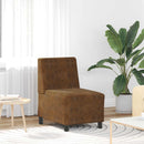 Modulsofa enhed uden arme Brun 55 x 74 x 82 cm Faux Suede Læder