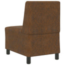 Modulsofa enhed uden arme Brun 55 x 74 x 82 cm Faux Suede Læder