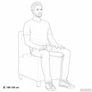 Modulsofa enhed uden arme Army Grøn 55 x 74 x 82 cm