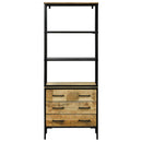 Highboard med skuffe Brun 70 x 35 x 180 cm Massivt mangotræ