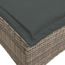 sofasæt til haven 3 dele med hynder L-formet polyrattan grå