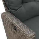 sofasæt til haven 3 dele med hynder L-formet polyrattan grå